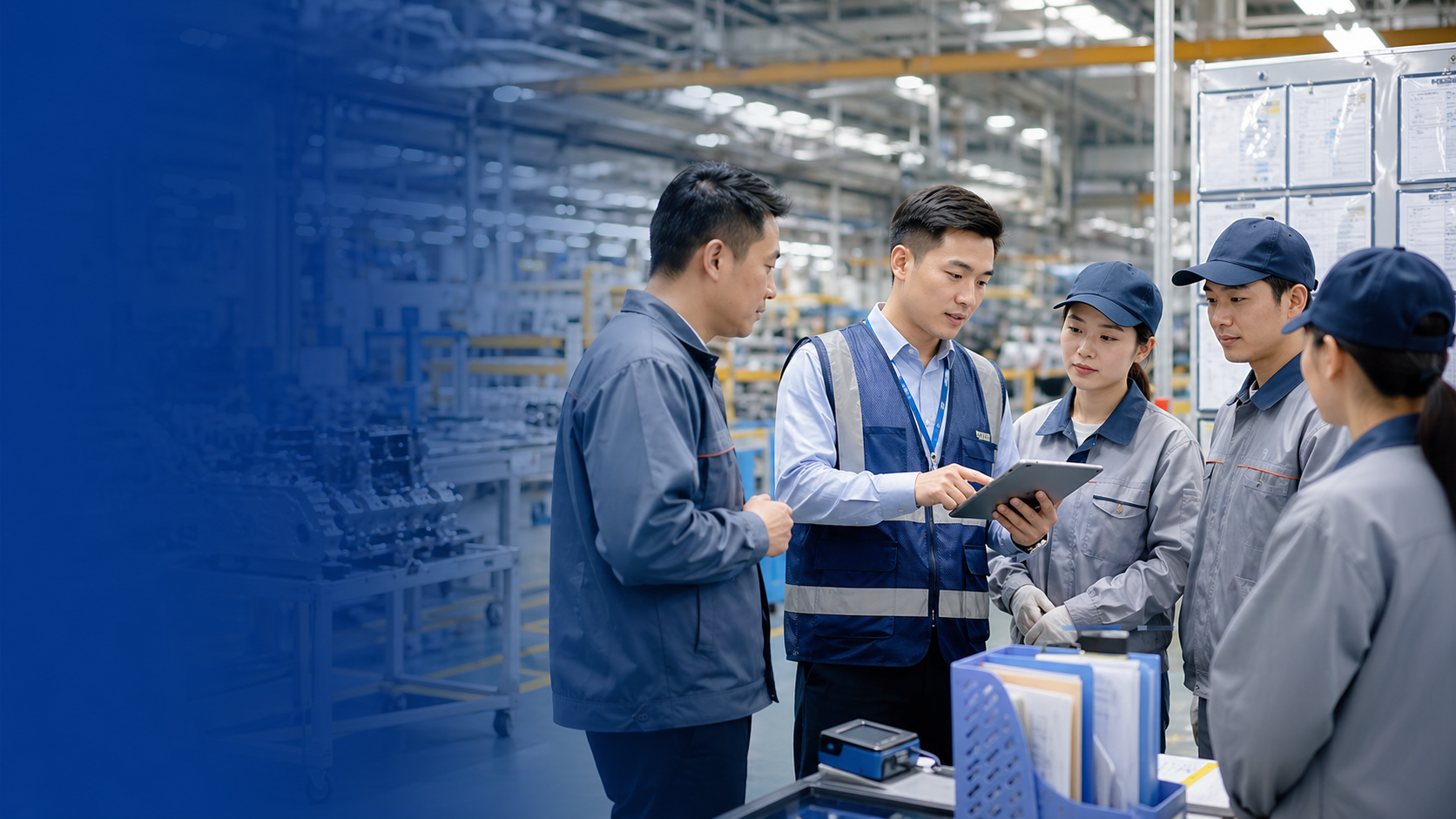 驻场服务团队在工厂现场协同